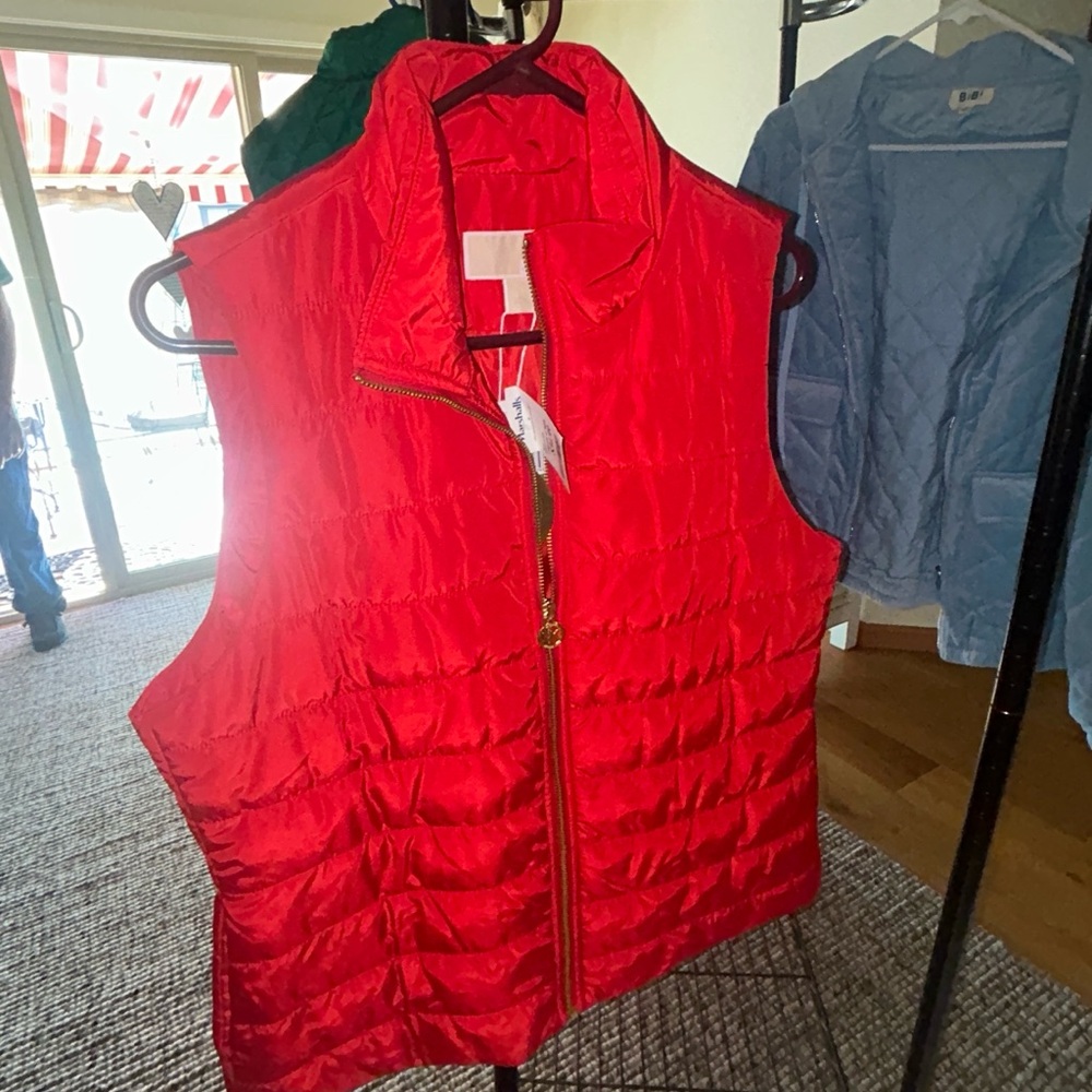 Red Quilted Women's Vest
